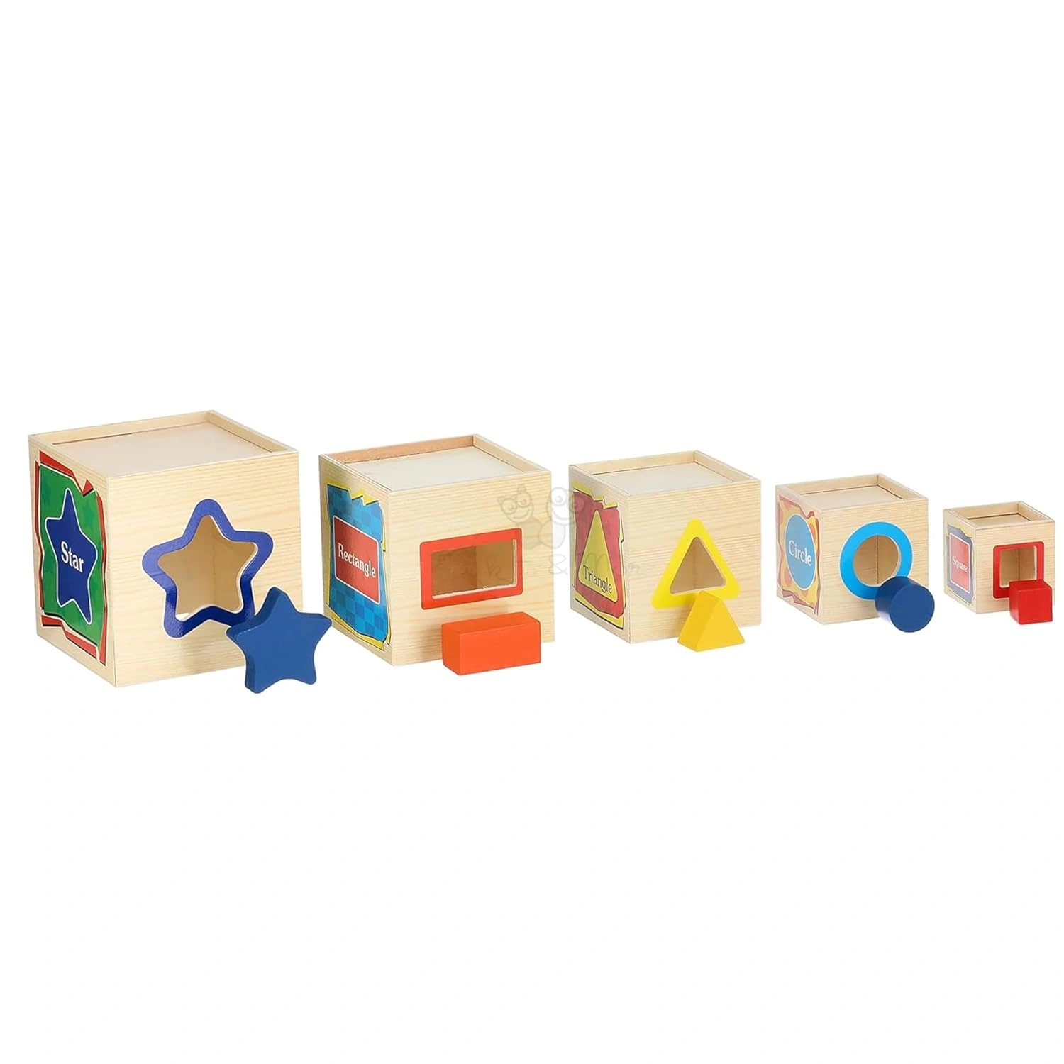 Montessori Shape Sorter Box-6