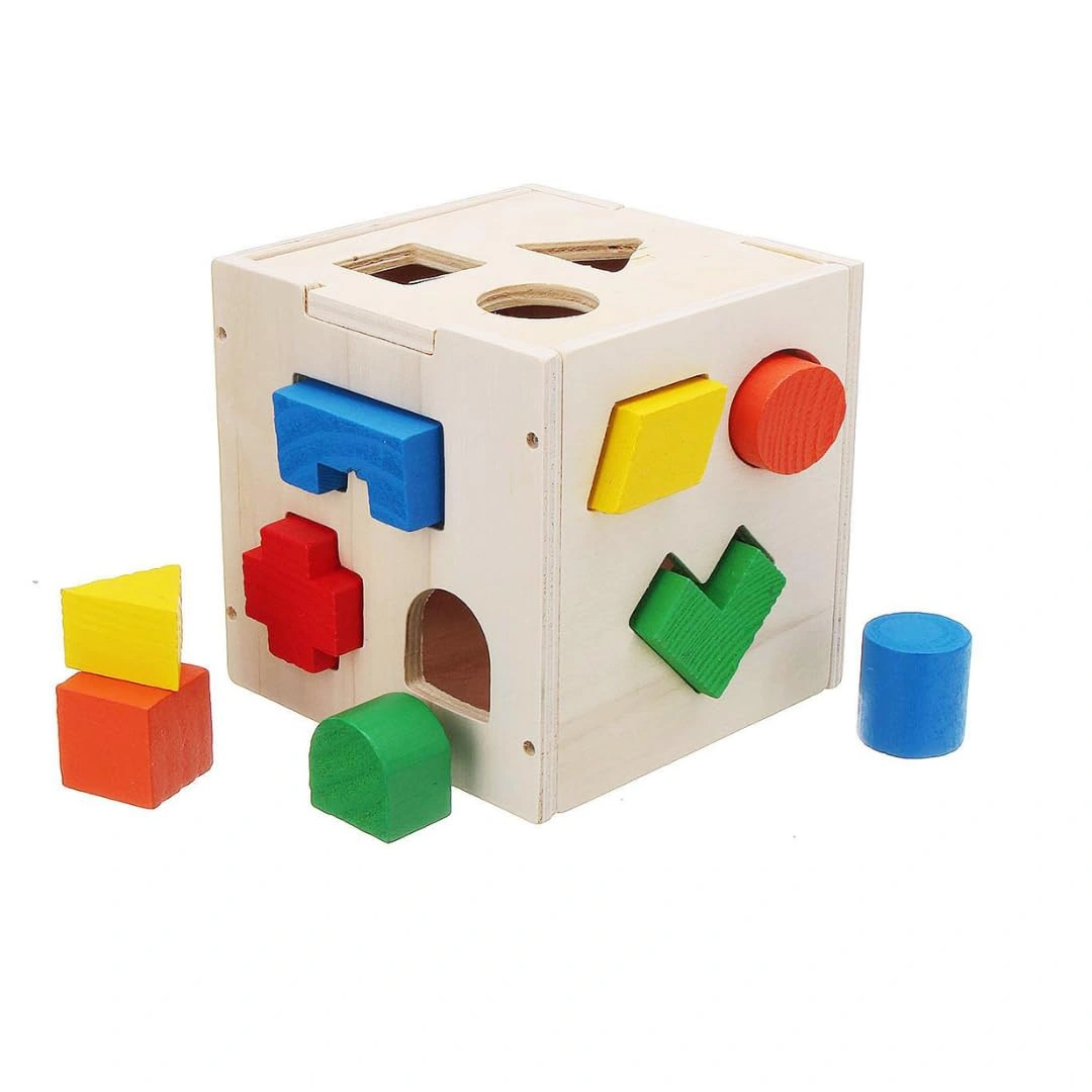 Solid Wood Shape Fun Box-8