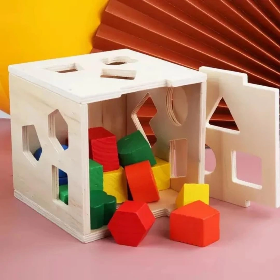 Solid Wood Shape Fun Box-7