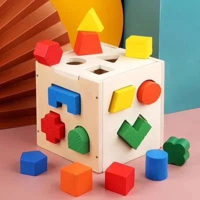 Solid Wood Shape Fun Box-5