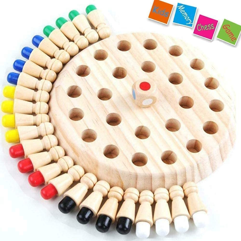 Wooden Memory Match Stick Chess Game-7