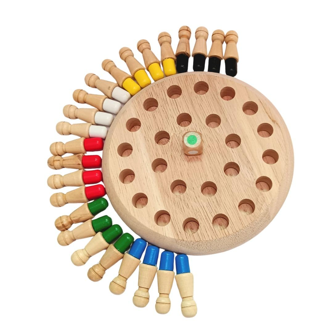 Wooden Memory Match Stick Chess Game-8