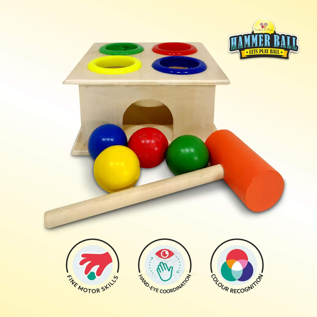 Hammer Ball Fun Bench for Kids-2