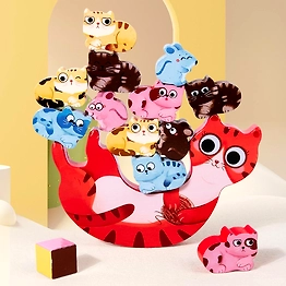 Wooden Animal Stacking Blocks