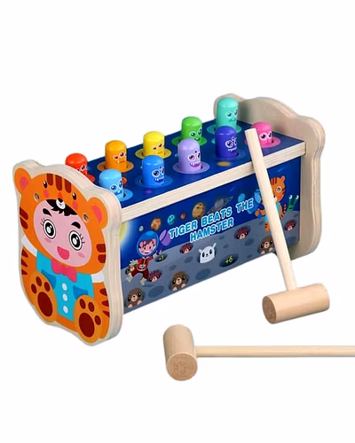 Tiger Hammer &amp; Peg Pounding Bench-3