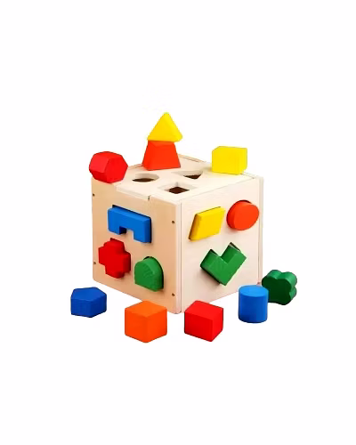 Solid Wood Shape Fun Box-ST31