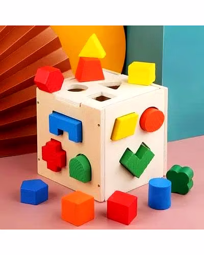 Solid Wood Shape Fun Box-1