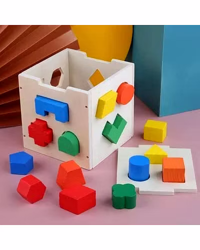 Solid Wood Shape Fun Box-2