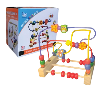 Wooden Beads Maze (30 Pieces) Puzzle Game-1