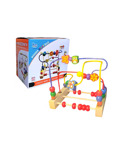 Wooden Beads Maze (30 Pieces) Puzzle Game-1