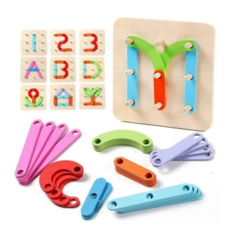 Wooden Alphabet Numbers construction Hundred Change Collage-2