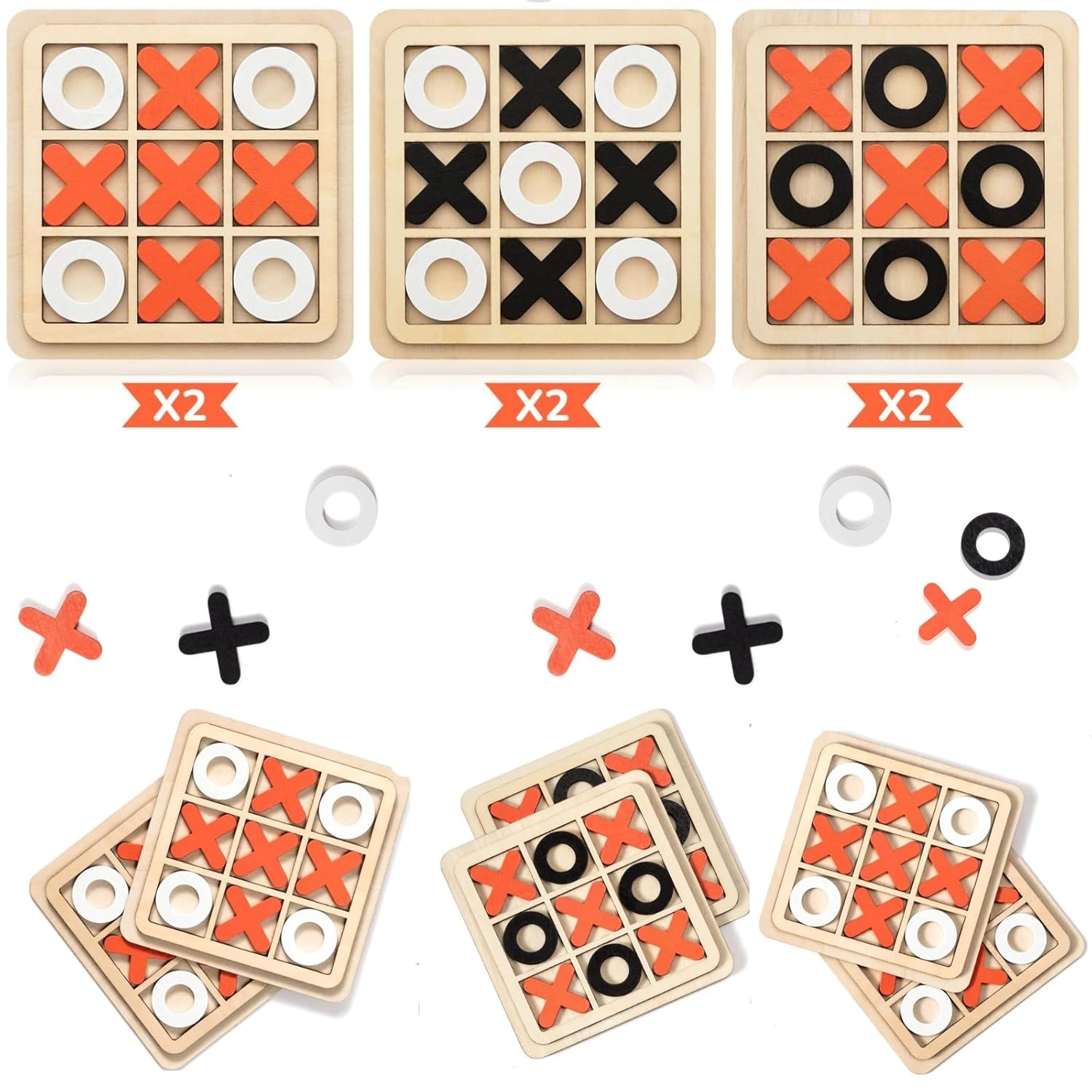 Tic Tac Toe Toy Classic Board Game-1