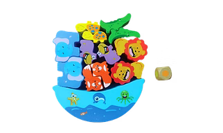 Wooden Animal Stacking Blocks