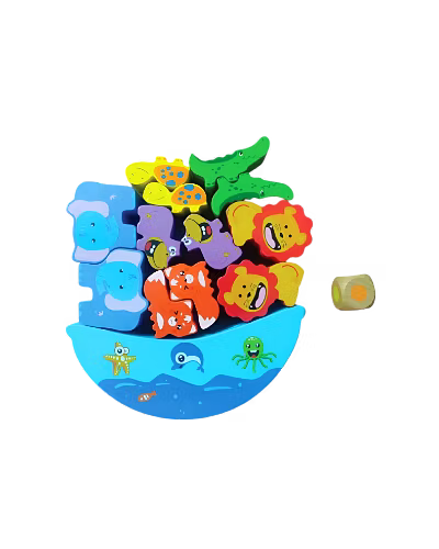 Wooden Animal Stacking Blocks-ST52
