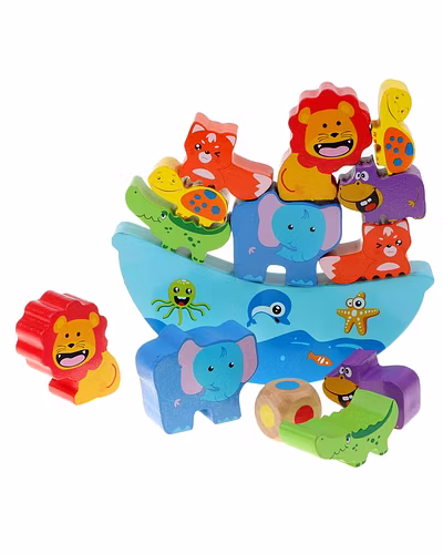 Wooden Animal Stacking Blocks-3