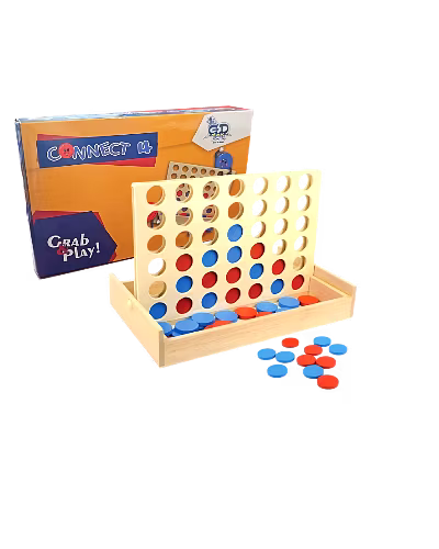 4 in A Row Wooden Family Game Indoor/Outdoor-ST56