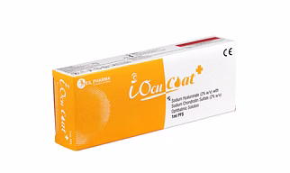 Sodium Hyaluronate 2% w/v with Sodium Chondroitin Sulfate 2% w/v Ophthalmic Solution 1ml iOcuCoat+