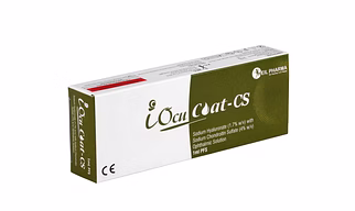 Sodium Hyaluronate 1.7% w/v with Sodium Chondroitin Sulfate 4% w/v Ophthalmic Solution 1ml iOcuCoat CS