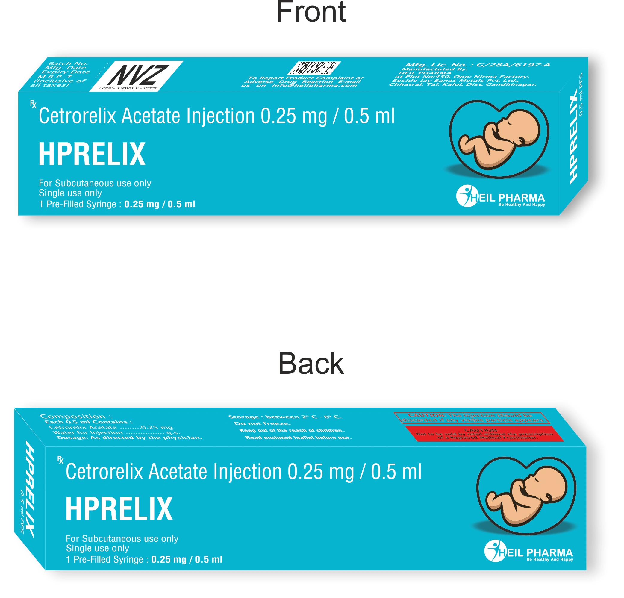 HPRELIX – Cetrorelix Acetate Injection 0.25mg/0.5ml-1