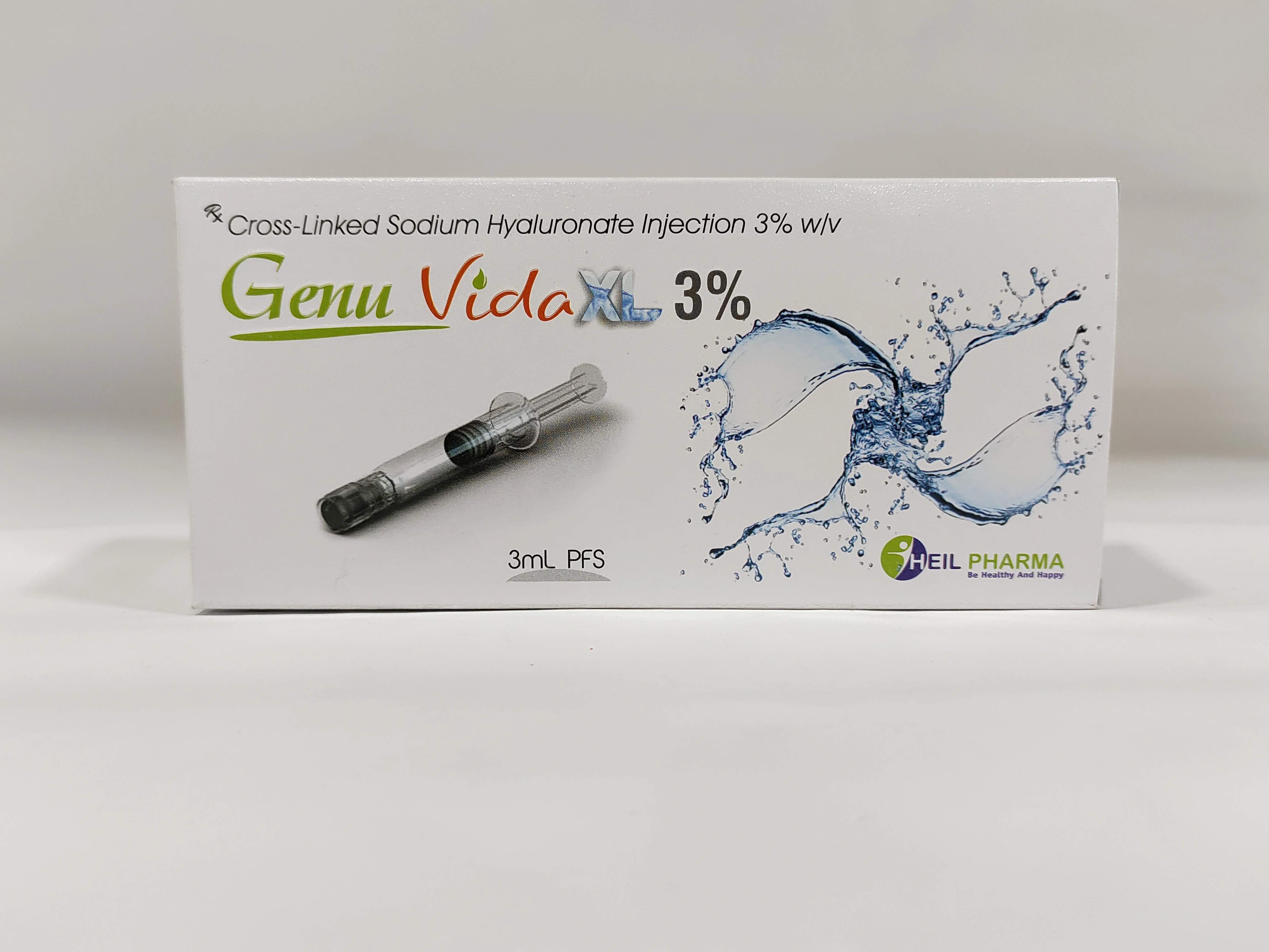 Cross Linked Sodium Hyaluronate injection 3.0% w/v 3ml GenuVida 3.0%-12653537