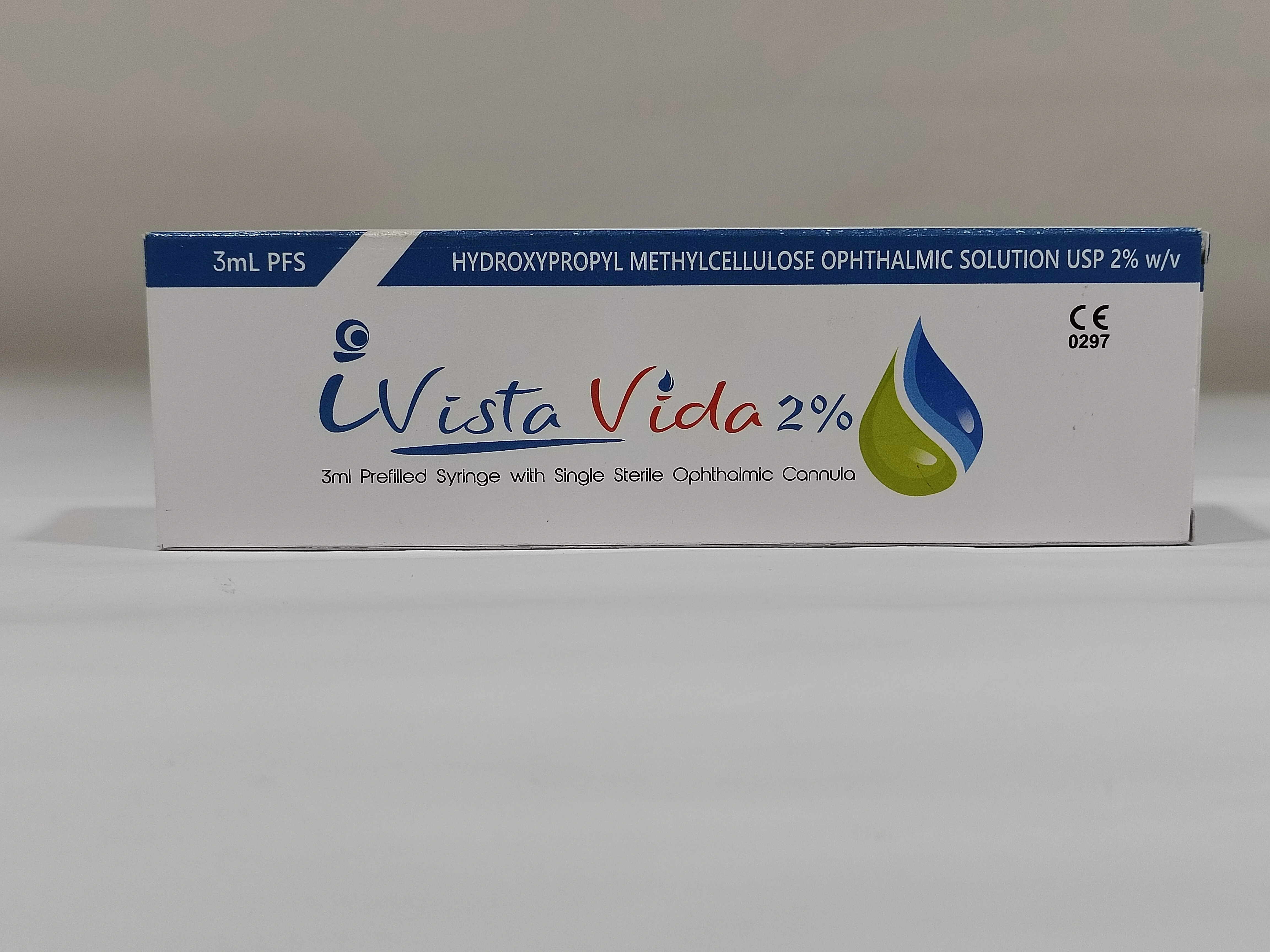 Hydroxypropyl Methylcellulose ophthalmic Solution USP 2.0% w/v 3ml iVistaVida 2.0%-2