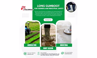 Valorous Long Gumboots for Farmers Safety