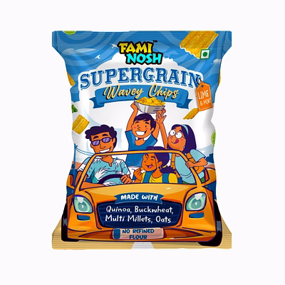 nutri faminosh supergrain lime & mint snacks | packed with sorghum, quinoa, oats & more | crisp, refreshing, and preservative-free for a guilt-free treat