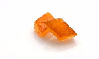 Candied Orange Peel Dices