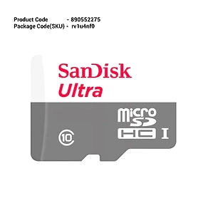SanDisk Ultra microSDHC 16GB 80MB/s UHS-I Memory Card