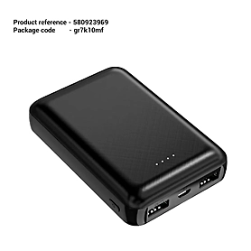 10000mAh Power Bank Ladegerät Externes Akkupack für Heizweste Jacke Handschuhe