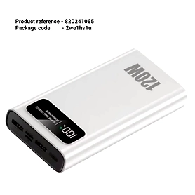 200000mAh Power Bank Mi 120W Super Fast Charging