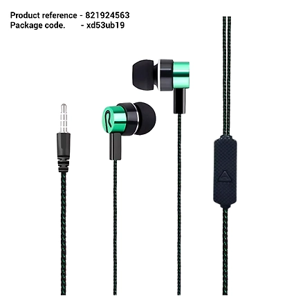 With Microphone Headphones HiFi Stereo Noise Isolating Ergonomic Sport Earphones-xd53ub19