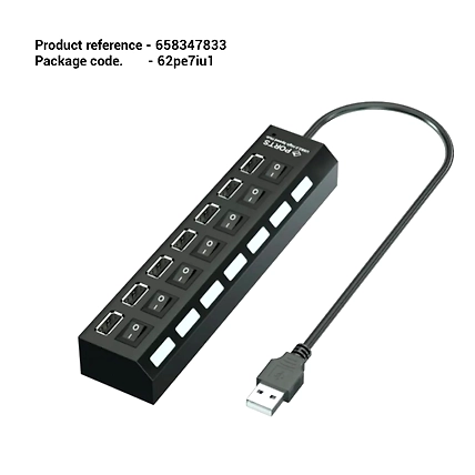 USB Hub 7 Port Multi USB Splitter Power Adapter Multiple Expander With On Off Switch For PC Laptop MacBook Accessories-62pe7iu1