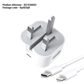Apple 20W USB-C Power Adapter USB-C to Lightning Cable Charging Dock For Apple Wall Charger