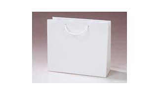 Laminated White Back Duplex Paper Bag with Cotton Rope Handle