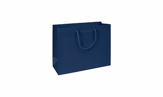 Laminated White Back Duplex Paper Bag with Cotton Rope Handle
