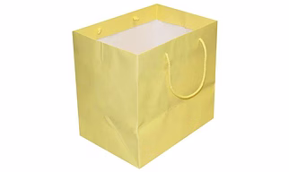 Color Kraft Paper Basket Bag with Cotton Rope Handle