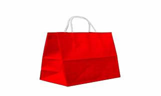 Kraft Paper Bag with Cotton Rope Handle 140GSM