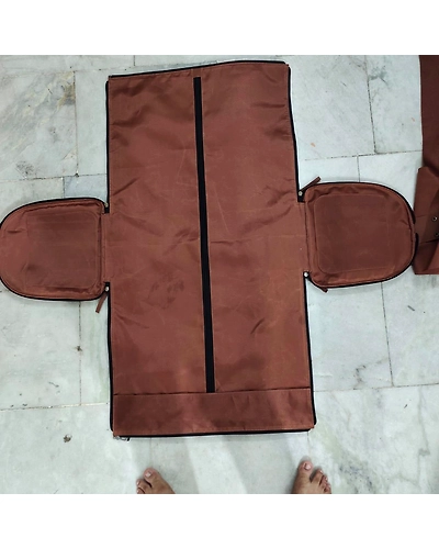 Customizable Luxury Travel Bag: Style, Function, and Personalization in One-White and Brown-2