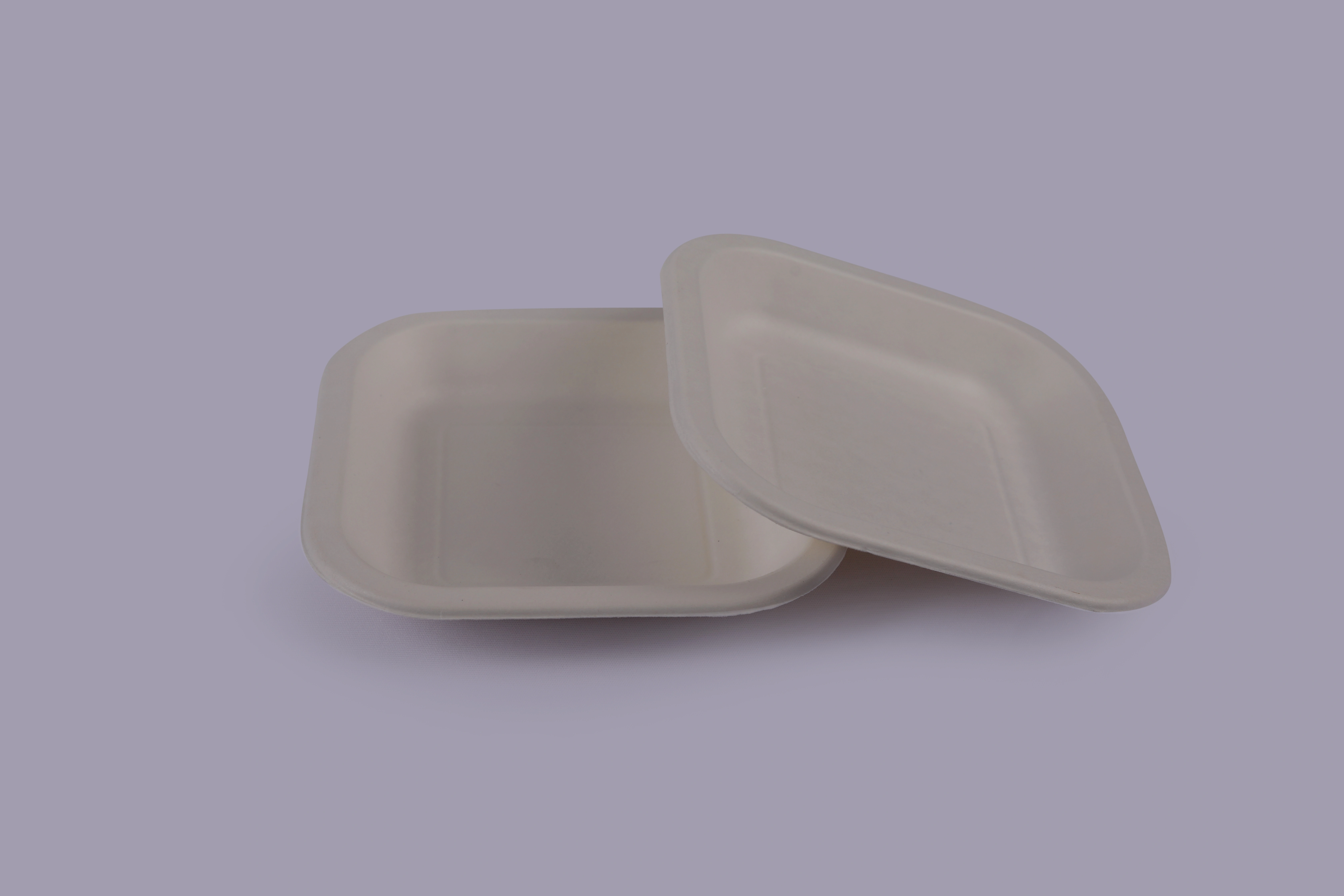 Bagasse Plates - 6 Inch Square Plate-6ISPG