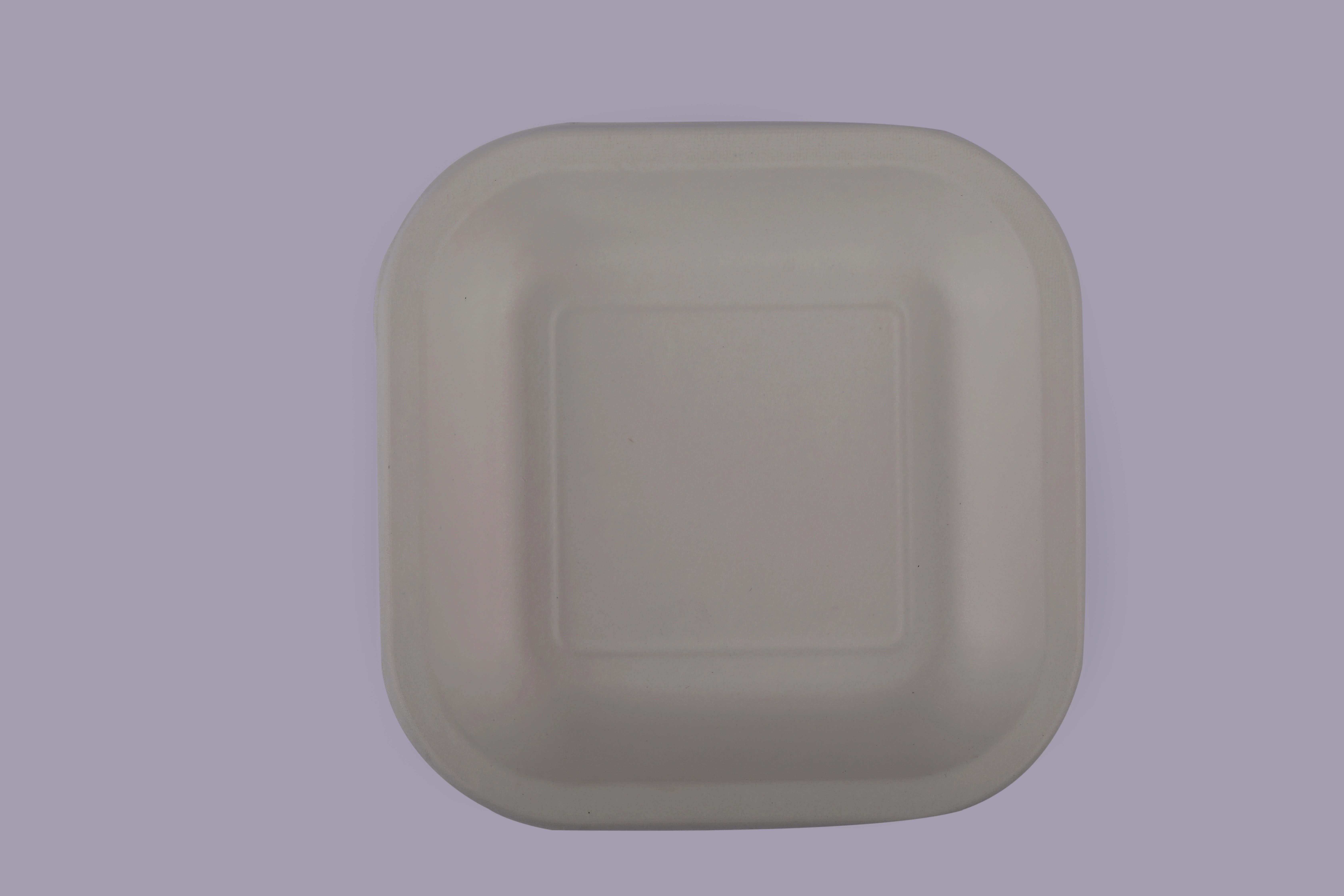 Bagasse Plates - 6 Inch Square Plate-1