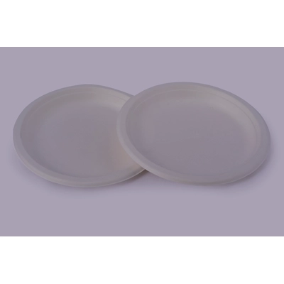 Bagasse Plates - 9 Inch Round Plates