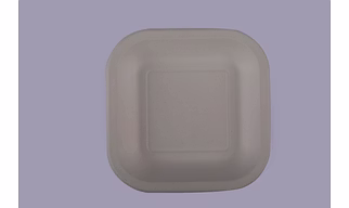 Baggase Plates - 7 Inch Square Plate