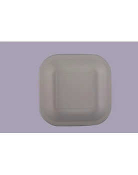 Baggase Plates - 7 Inch Square Plate