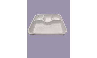Bagasse Meal Tray - 4 Compartment Meal Tray