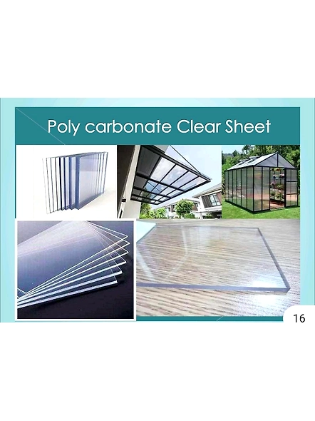 Bluekites Magnificence POLYCARBONATE CLEAR  SOLID SHEET 3MM 4x38.9 ft