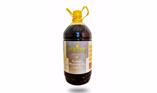 Cold-Pressed Mustard Oil | 5 Litres | 200% Pure and Natural | Food-Grade Plastic Jar