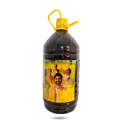 Cold-Pressed Mustard Oil | 5 Litres | 200% Pure and Natural | Food-Grade Plastic Jar-3