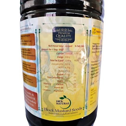Cold-Pressed Mustard Oil | 5 Litres | 200% Pure and Natural | Food-Grade Plastic Jar-2