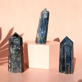 Blue Kyanite Crystal Healing Obelisk Tower / Wand